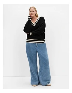 Clara Knit Jumper in Black