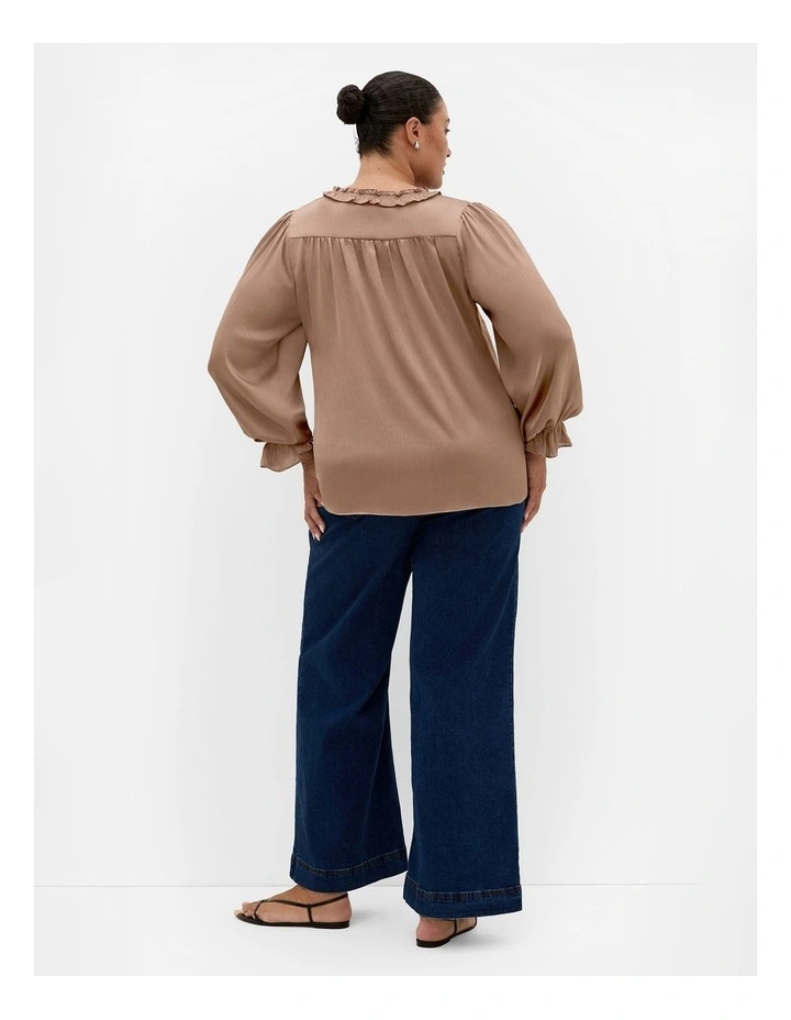 Maia Top in Almond image 2