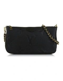 Monogram Empriente Pochette Felicie With Detachable Chain Strap in Black