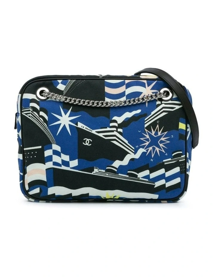 Small Canvas Crossbody Camera Bag with Chain Strap Pre-Loved image 1