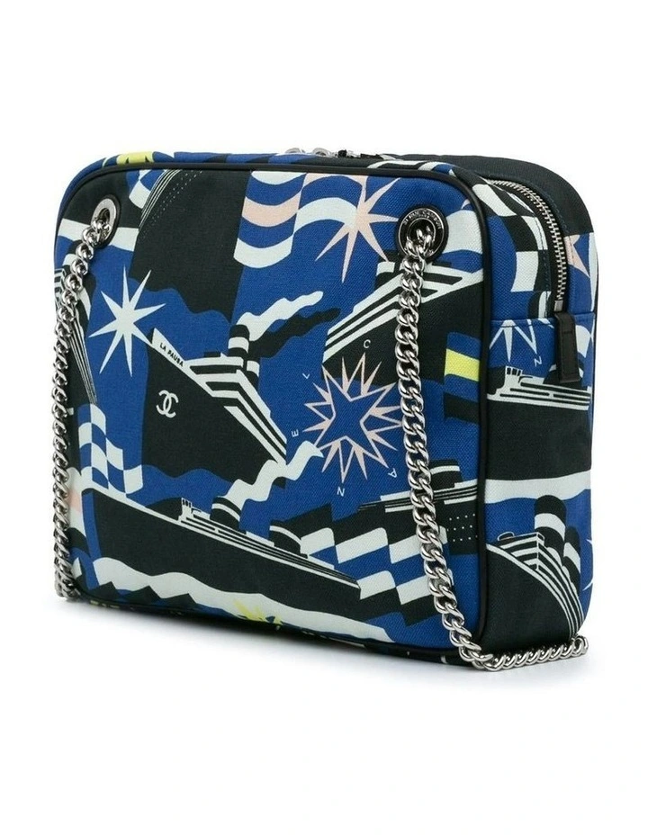 Small Canvas Crossbody Camera Bag with Chain Strap Pre-Loved image 2