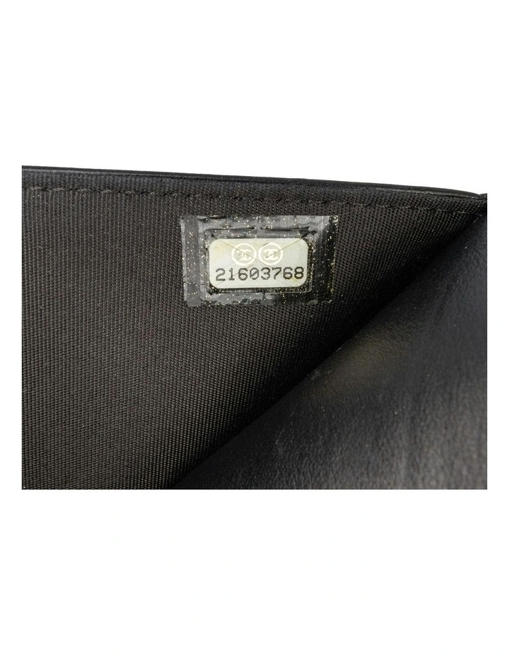 Bicolor Calfskin Leather Wallet On Chain with Chain Link Strap Pre-Loved image 6