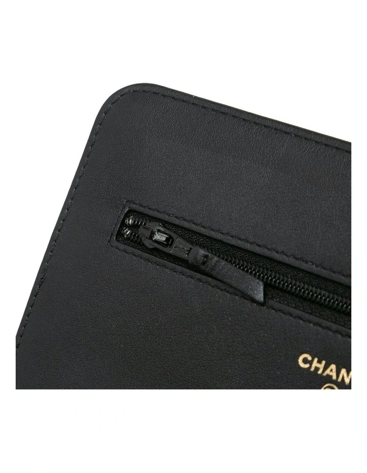 Bicolor Calfskin Leather Wallet On Chain with Chain Link Strap Pre-Loved image 7