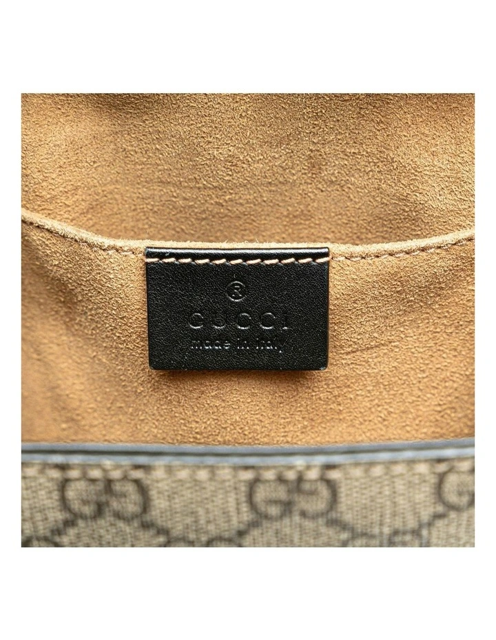 Supreme Padlock Coated Canvas Backpack with Leather Accents Pre-Loved image 5