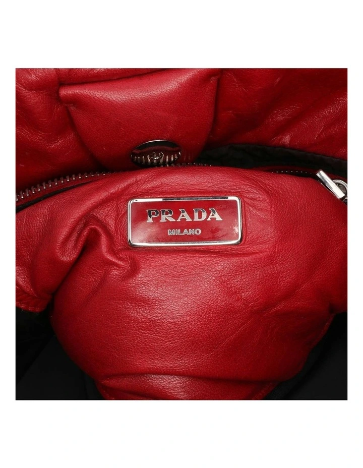 Padded Leather Tote Structured Design Pre-Loved image 5