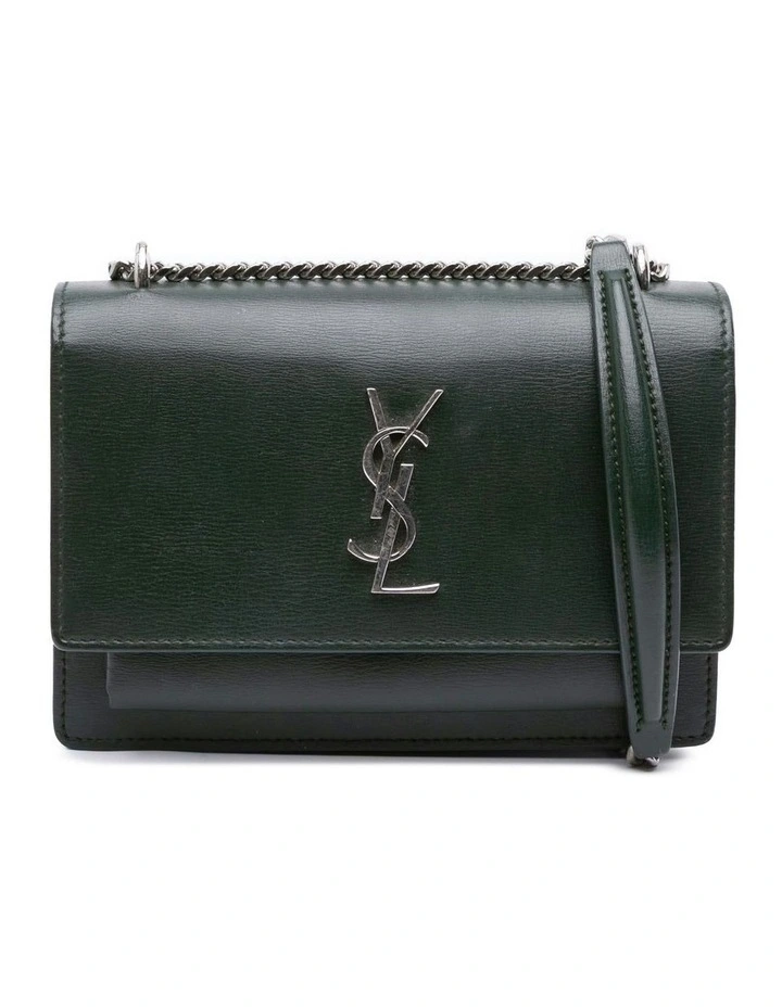Leather Monogram Chain Wallet with Shoulder Strap Pre-Loved image 1