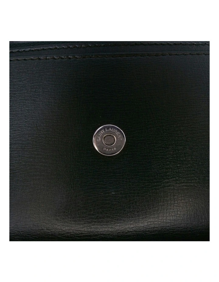 Leather Monogram Chain Wallet with Shoulder Strap Pre-Loved image 6