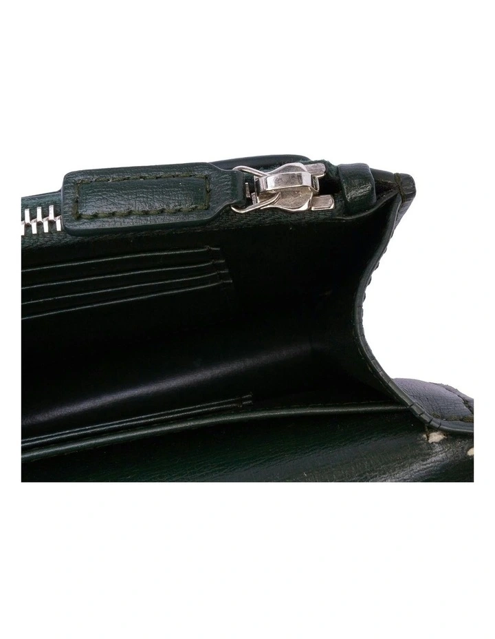 Leather Monogram Chain Wallet with Shoulder Strap Pre-Loved image 7