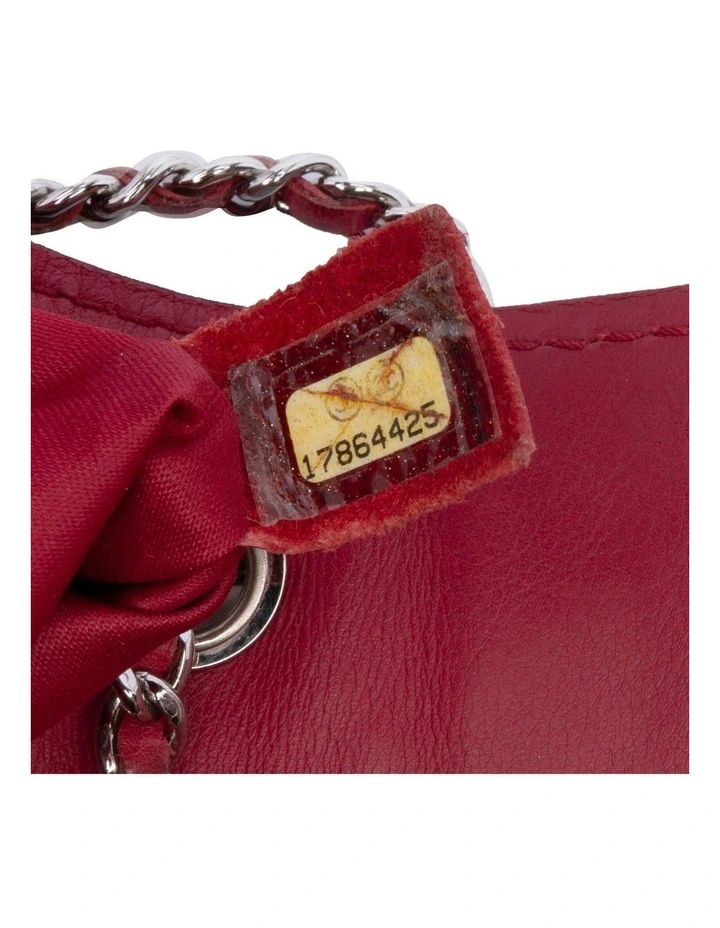 Mini Stitched Calfskin Flap Bag with Chain Strap and CC Turn Lock Closure Pre-Loved image 6