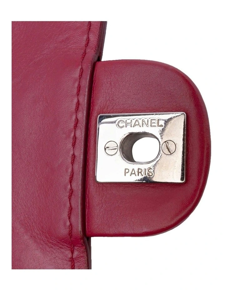 Mini Stitched Calfskin Flap Bag with Chain Strap and CC Turn Lock Closure Pre-Loved image 7