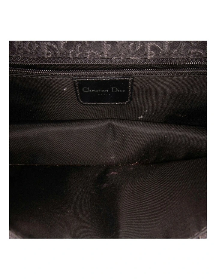 Leather Brogue Spectator Bag with Woven Strap Pre-Loved image 4