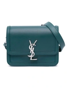 Small Leather Satchel with Adjustable Strap and Interior Slip Pockets Pre-Loved