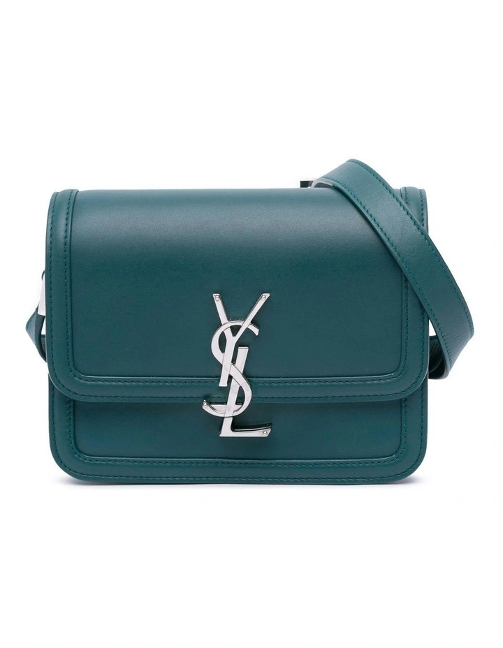 Small Leather Satchel with Adjustable Strap and Interior Slip Pockets Pre-Loved image 1