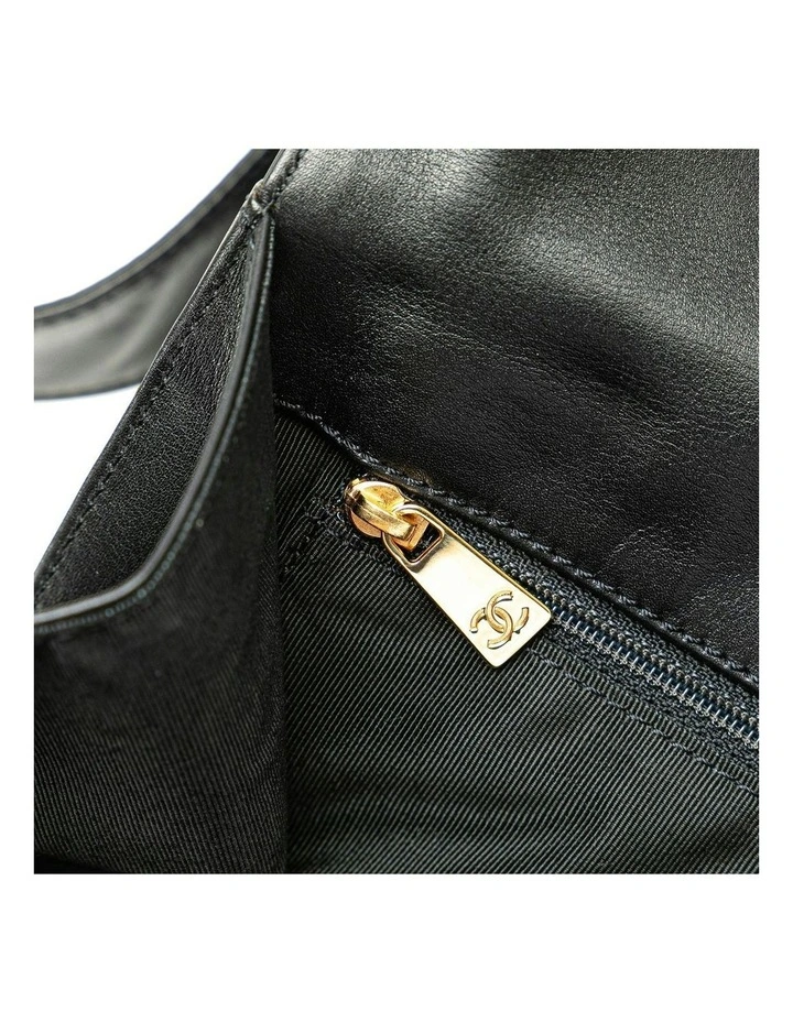 Lambskin Leather Backpack with Magnetic Closure and Interior Zip Pocket Pre-Loved image 7