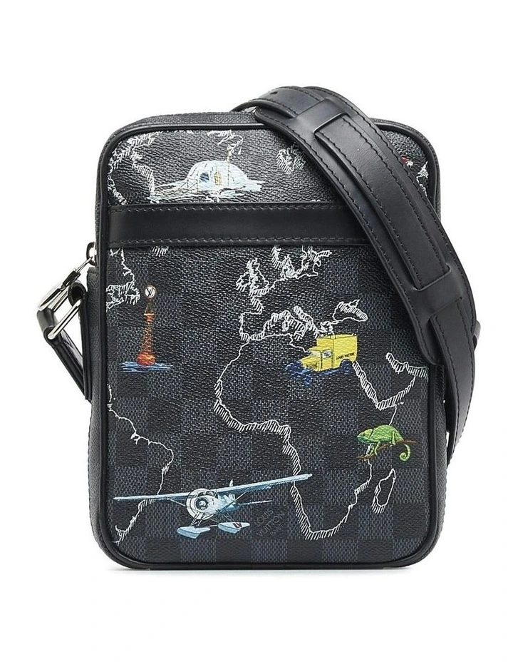Printed Graphic Small Crossbody Bag with Adjustable Strap Pre-Loved image 1