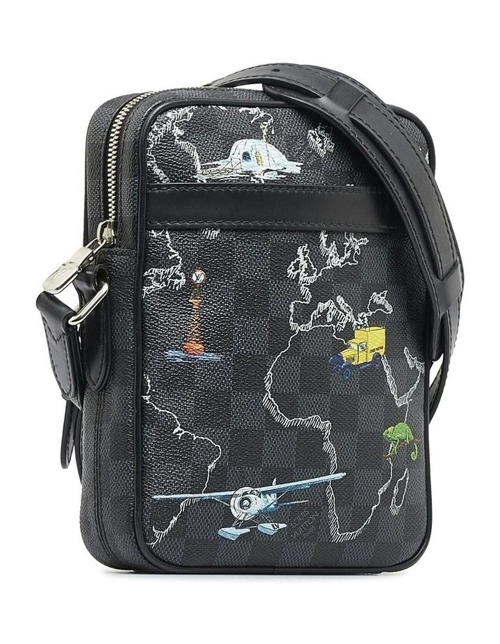 Printed Graphic Small Crossbody Bag with Adjustable Strap Pre-Loved image 2