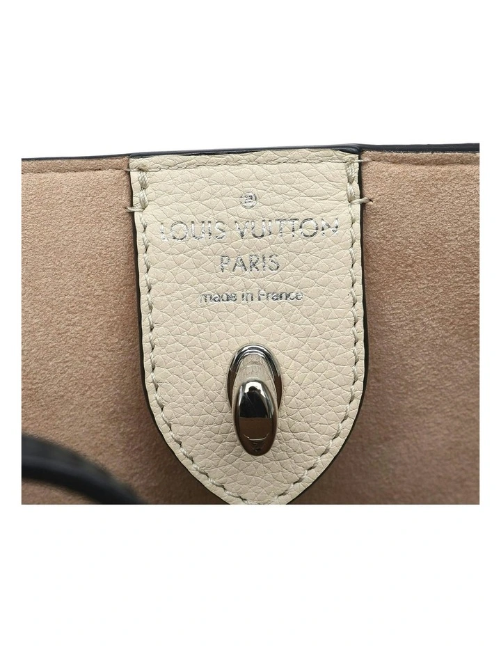 Louis Vuitton OnTheGo MM Beige and Black Leather Tote Bag Pre-Loved image 6