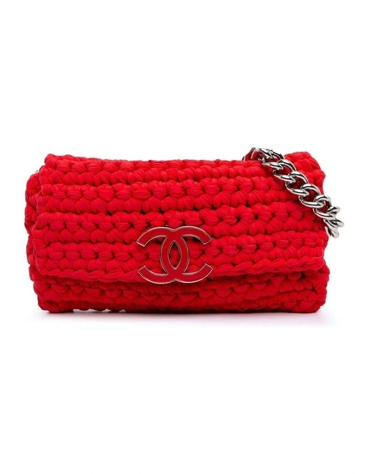 Knitted Chain Shoulder Bag Pre-Loved image 1