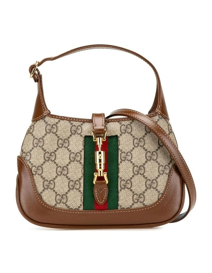 Mini GG Supreme Jackie 1961 Crossbody with Leather Trim and Web Detail Pre-Loved image 1