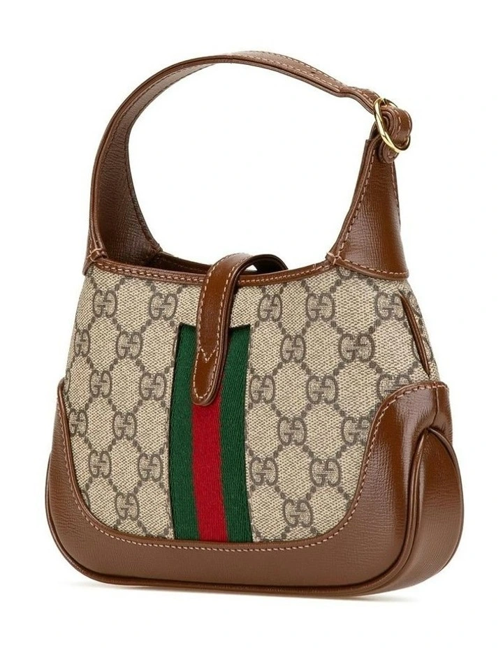 Mini GG Supreme Jackie 1961 Crossbody with Leather Trim and Web Detail Pre-Loved image 2