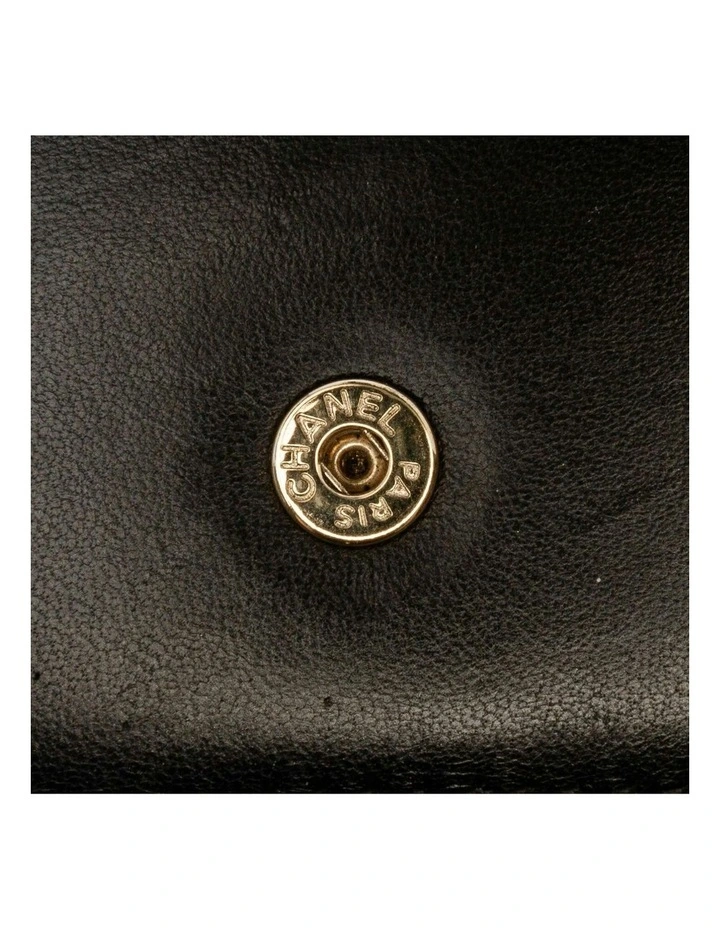 Quilted Lambskin Wallet On Chain with Woven Strap Pre-Loved image 7