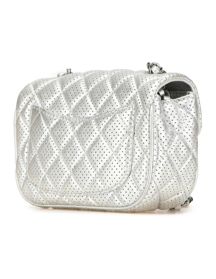 Mini Perforated Lambskin Crossbody Bag with Chain Strap and CC Turn-Lock Closure Pre-Loved image 2