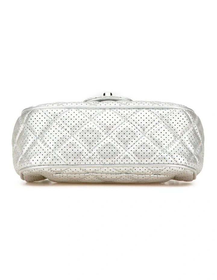 Mini Perforated Lambskin Crossbody Bag with Chain Strap and CC Turn-Lock Closure Pre-Loved image 3