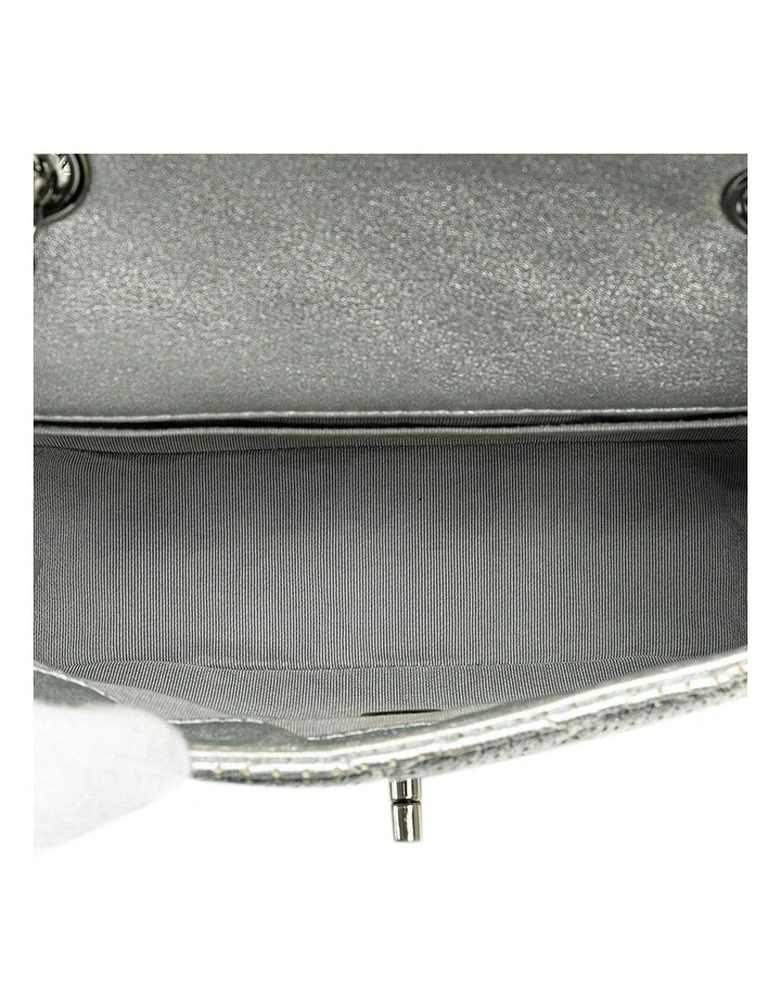 Mini Perforated Lambskin Crossbody Bag with Chain Strap and CC Turn-Lock Closure Pre-Loved image 4