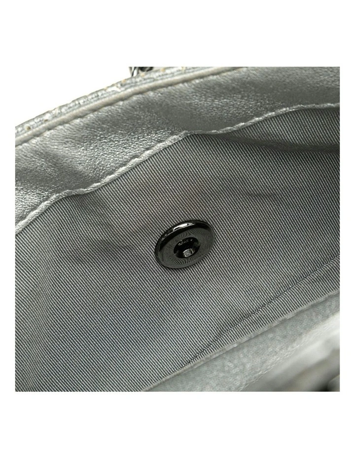 Mini Perforated Lambskin Crossbody Bag with Chain Strap and CC Turn-Lock Closure Pre-Loved image 5