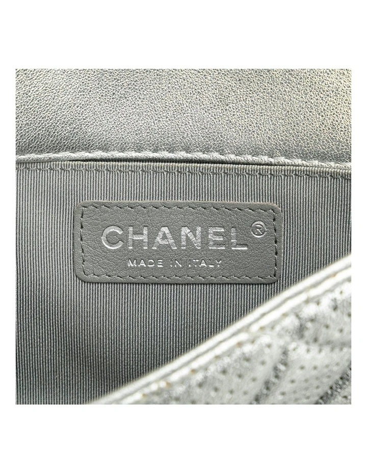 Mini Perforated Lambskin Crossbody Bag with Chain Strap and CC Turn-Lock Closure Pre-Loved image 6