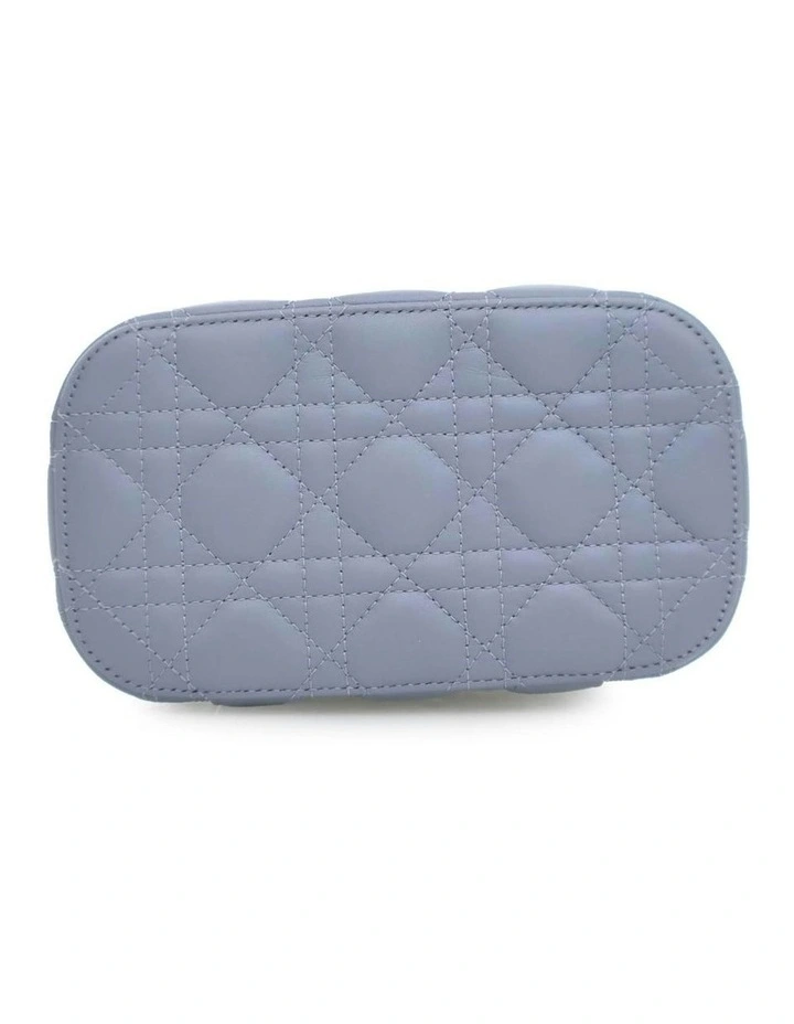 Quilted Lambskin Vanity Case with Top Handle and Detachable Strap Pre-Loved image 4