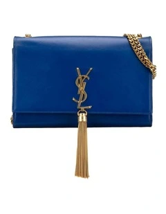 Medium Smooth Calfskin Monogram Tassel Crossbody Bag Pre-Loved