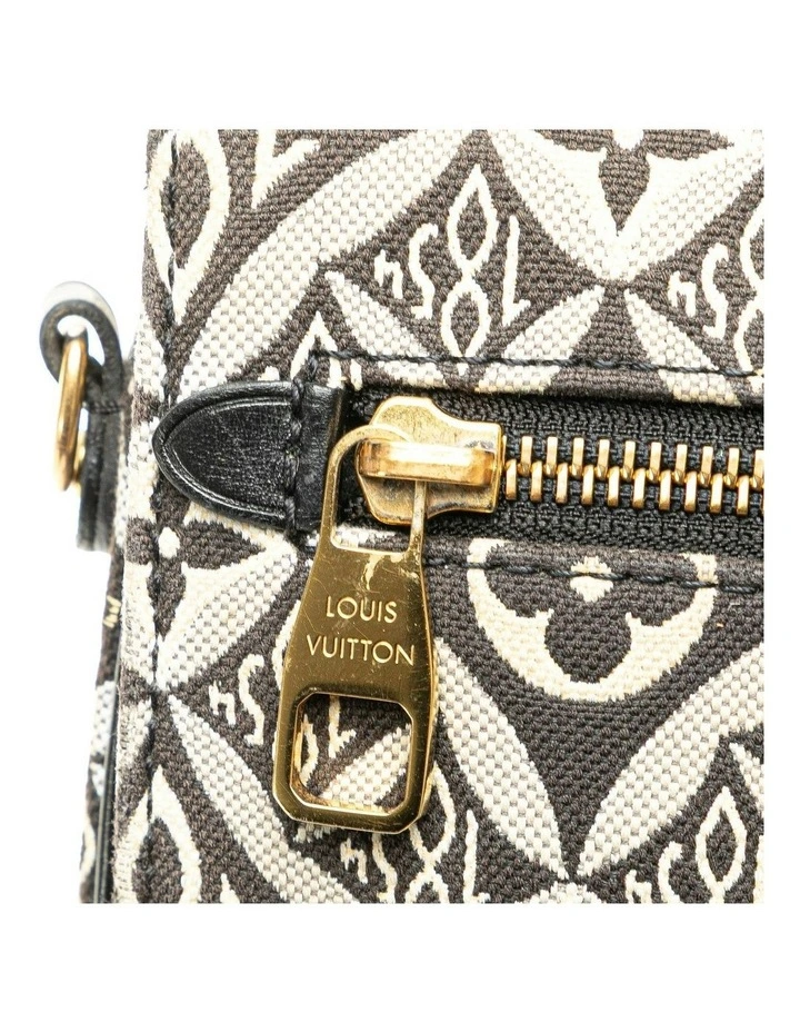 Pochette Metis Canvas Bag with Leather Strap and S-Lock Closure Pre-Loved image 7