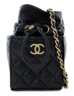 Quilted Bucket Bag Chain Strap Pre-Loved