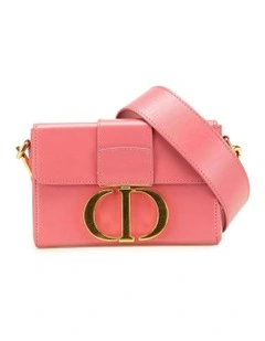 Caro Box Bag CD Logo Leather Pre-Loved
