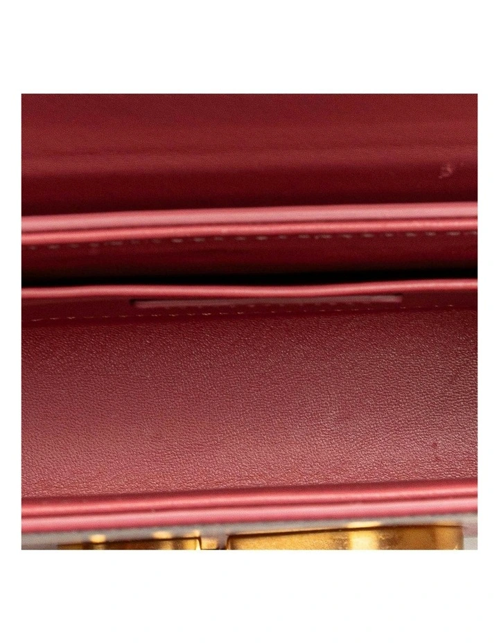 Caro Box Bag CD Logo Leather Pre-Loved image 4