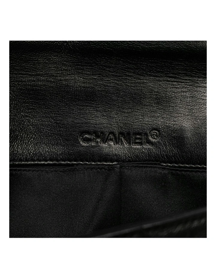 Chocolate Bar Flap Bag Leather Pre-Loved image 5