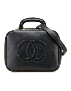 Vanity Case Leather Top Handle Pre-Loved