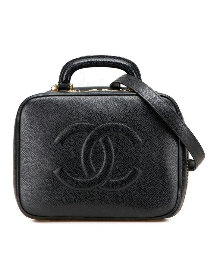 Vanity Case Leather Top Handle Pre-Loved image 1