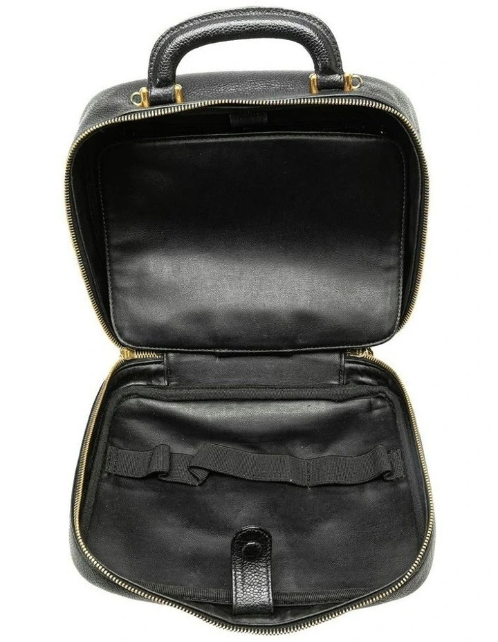 Vanity Case Leather Top Handle Pre-Loved image 6