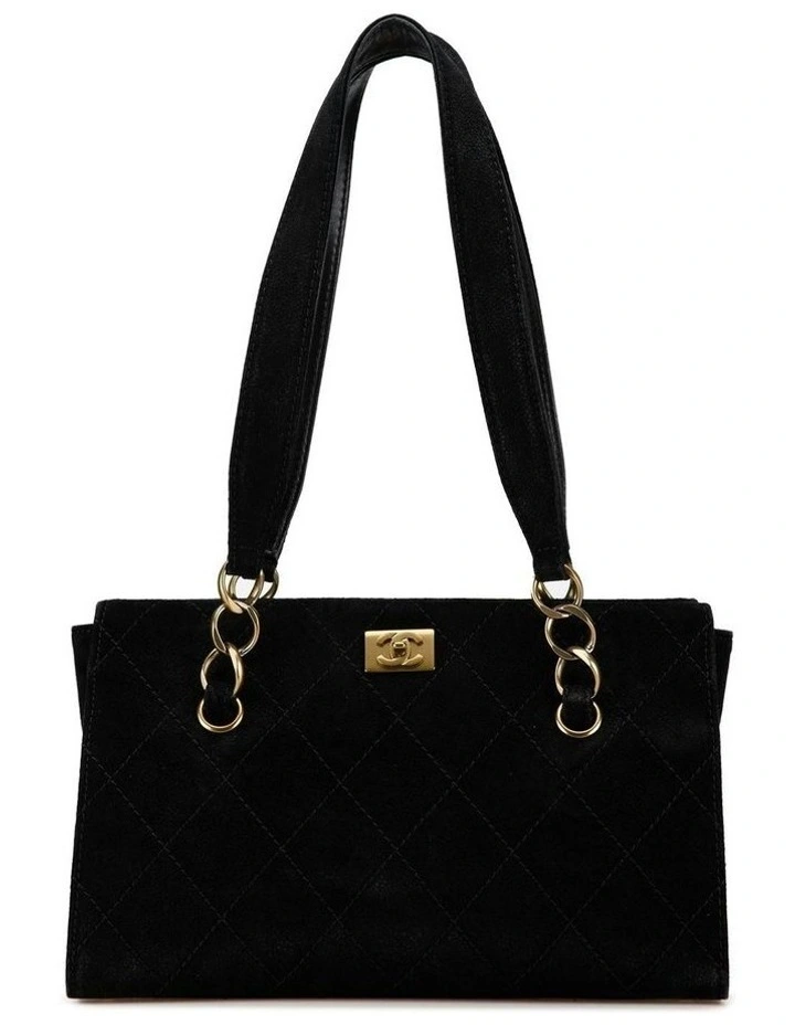Chanel Quilted Suede Tote Bag Pre-Loved image 1