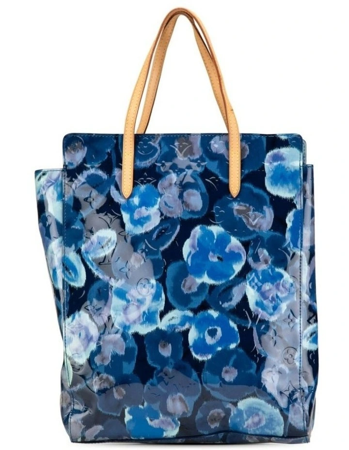 Monogram Vernis Ikat Catalina Tote Bag with Vachetta Leather Handles Pre-Loved image 1
