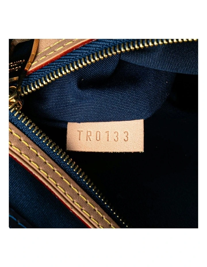 Monogram Vernis Ikat Catalina Tote Bag with Vachetta Leather Handles Pre-Loved image 6