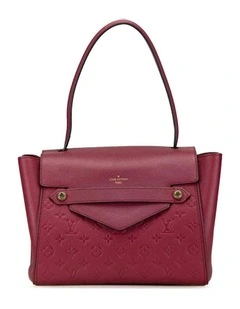 Monogram Empreinte Leather Trocadero Handbag with Top Handle and Flap Closure Pre-Loved