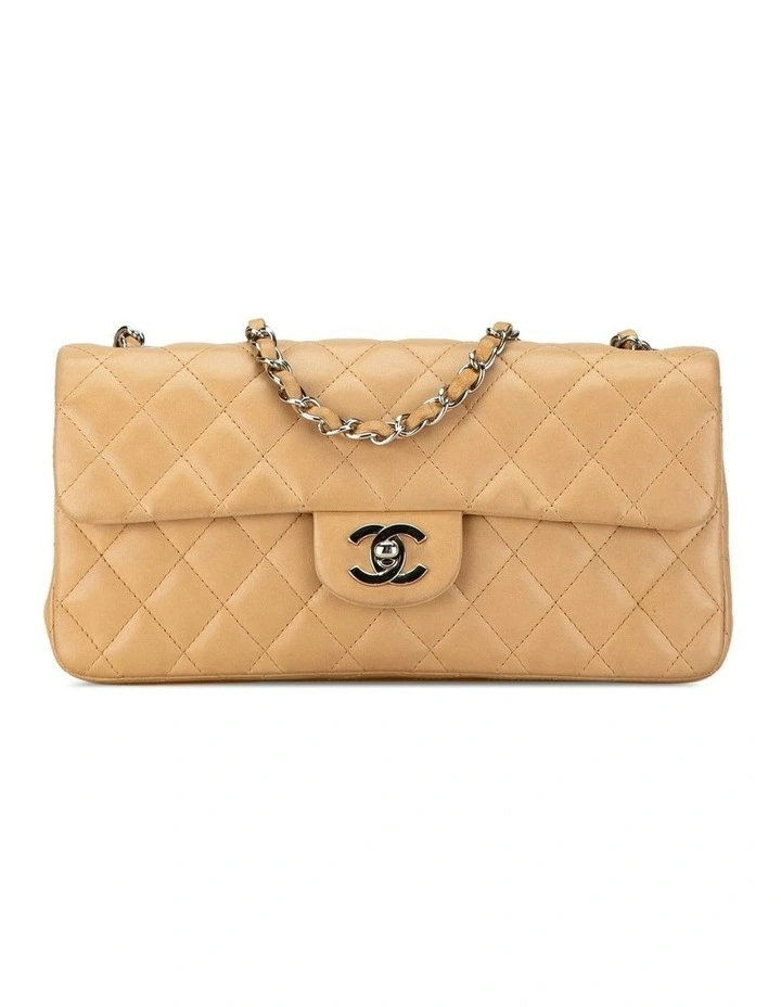 Quilted Lambskin Leather Shoulder Bag with CC Turn Lock Closure Pre-Loved image 1