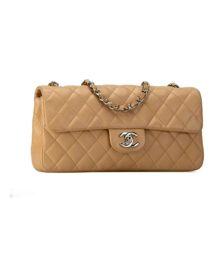 Quilted Lambskin Leather Shoulder Bag with CC Turn Lock Closure Pre-Loved image 2