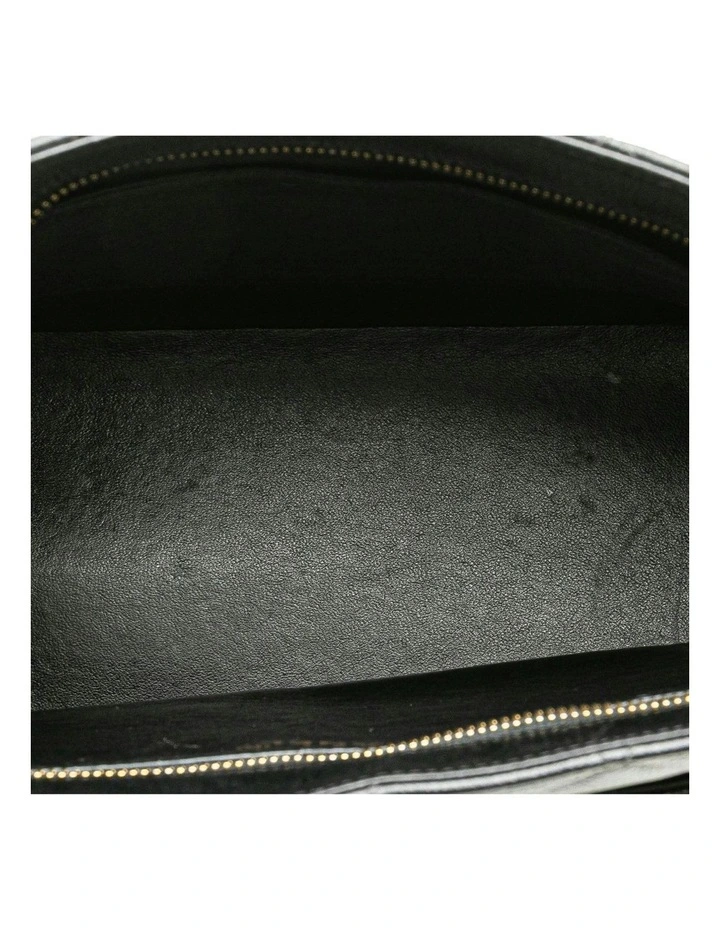 Quilted Leather Medallion Tote with Rolled Handles and Multiple Pockets Pre-Loved image 4