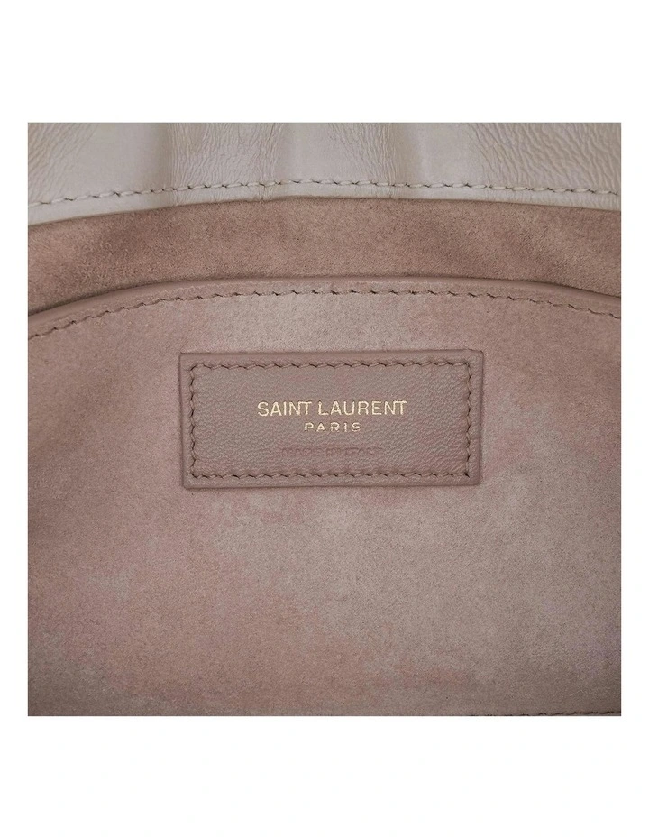 Quilted Lambskin Leather Shoulder Bag with Adjustable Strap and Magnetic Closure Pre-Loved image 5