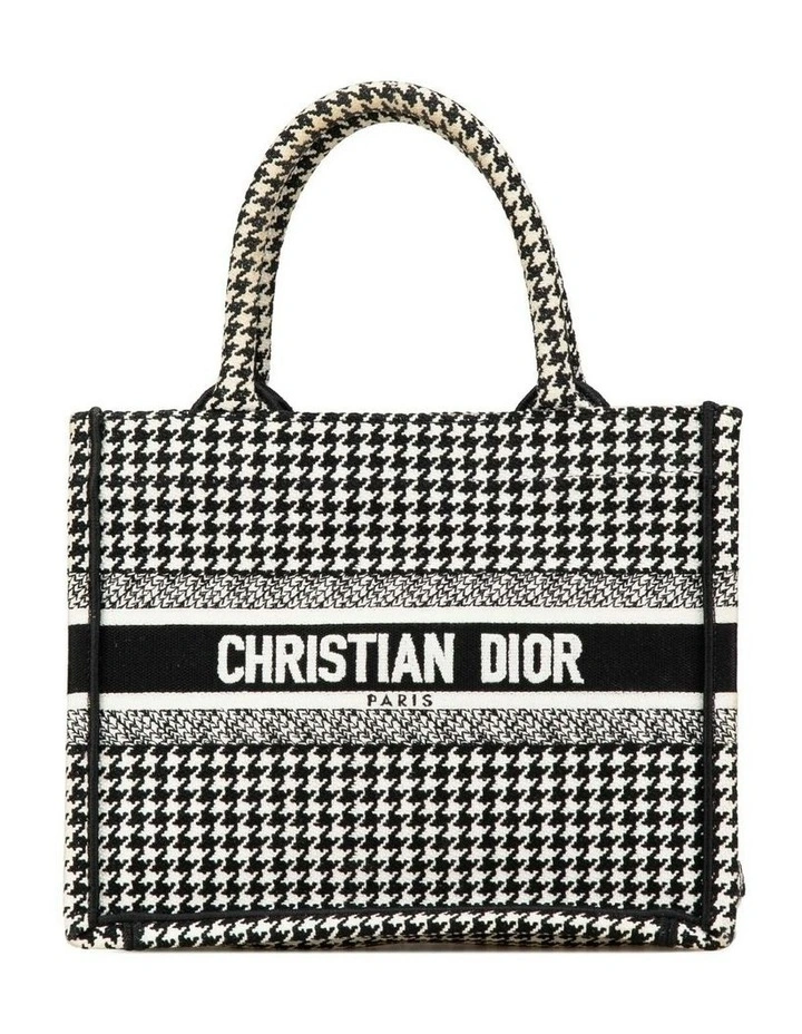 Book Tote Oblique Houndstooth Tote Pre-Loved image 1