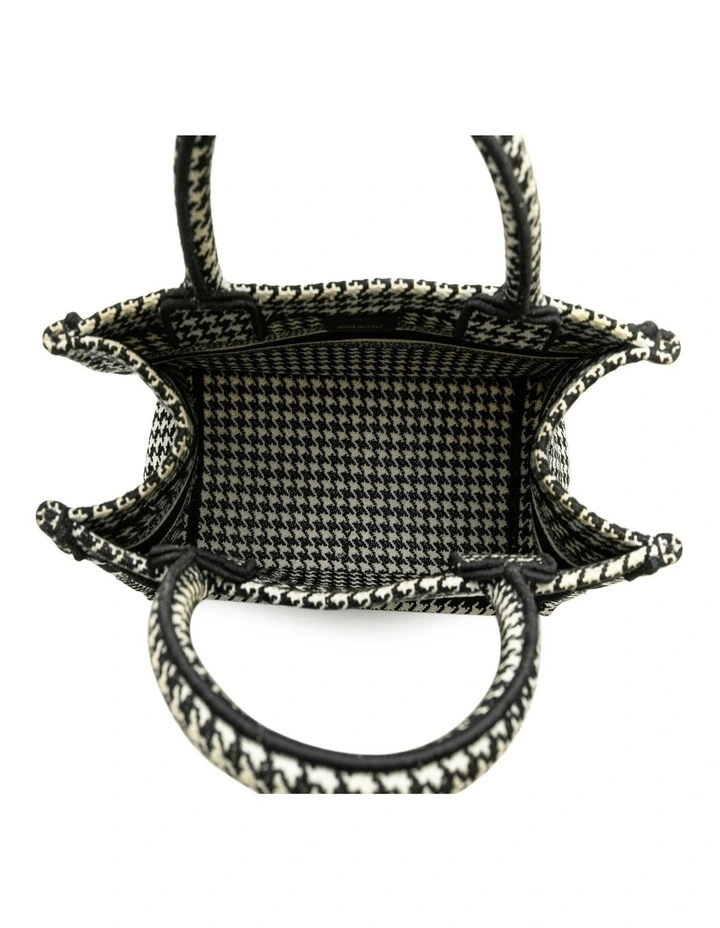 Book Tote Oblique Houndstooth Tote Pre-Loved image 4